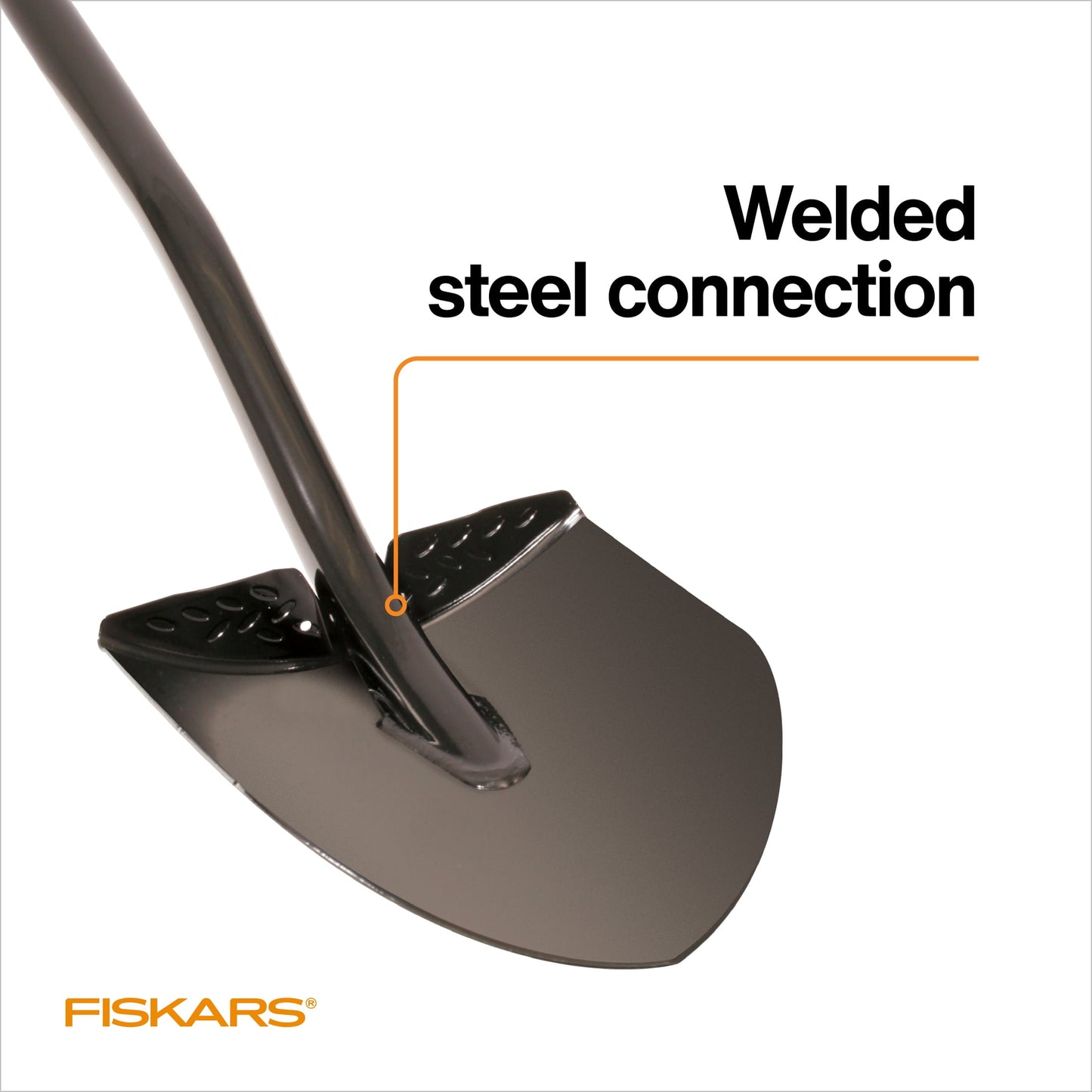 Fiskars 57" Steel Digging Shovel Steel Handle