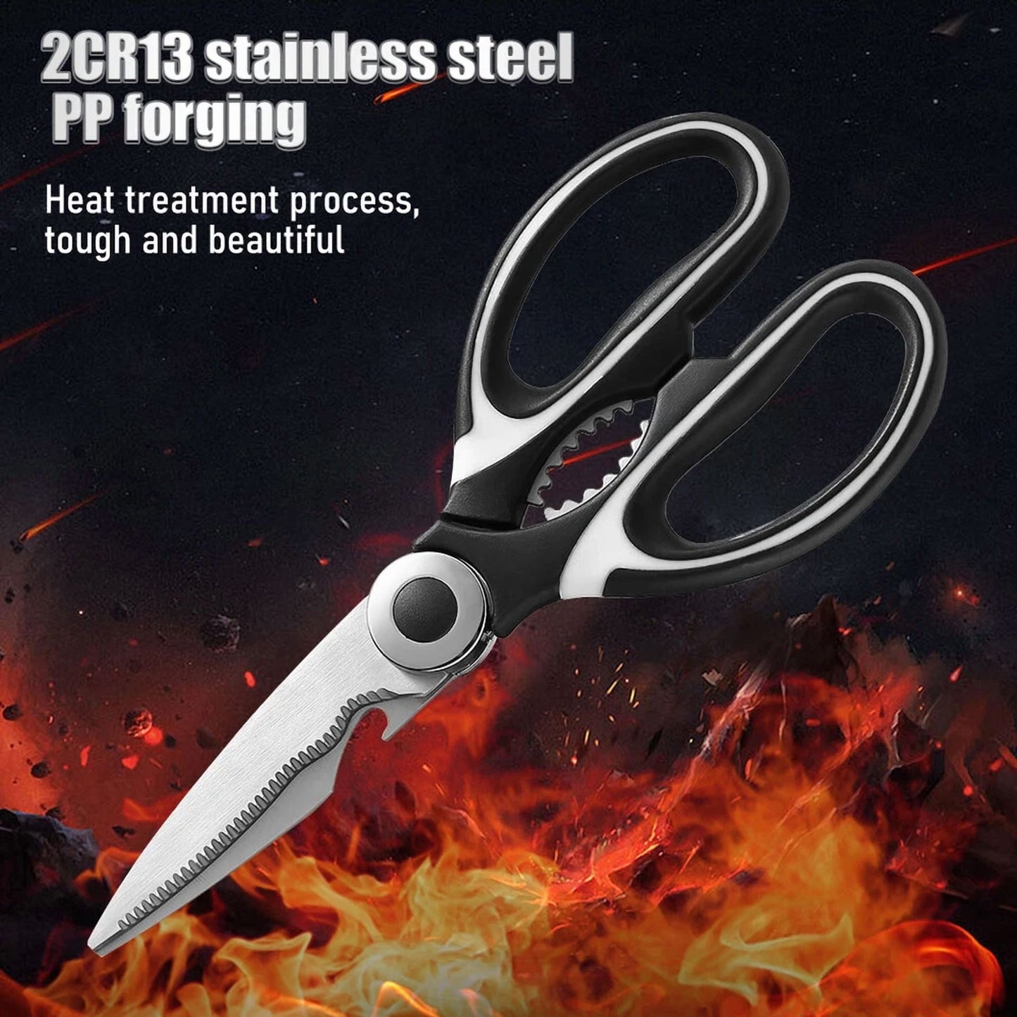Stainless Steel Kitchen Scissors Set Multi Purpose Heavy Duty Household Shears