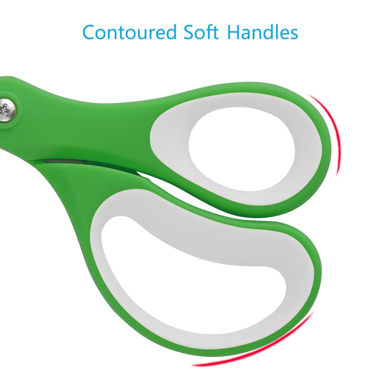 LIVINGO 36 Pack Office Scissors, 8” Sharp Bulk Scissors All Purpose Crafting Purple Green Gray