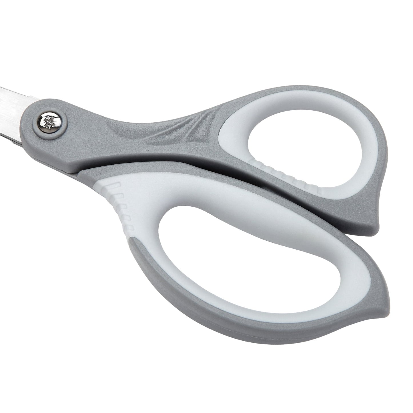 LIVINGO Scissors All Purpose, 8.5” 3 Pack Sharp Shears for Office Home Cutting Red Gray Blue