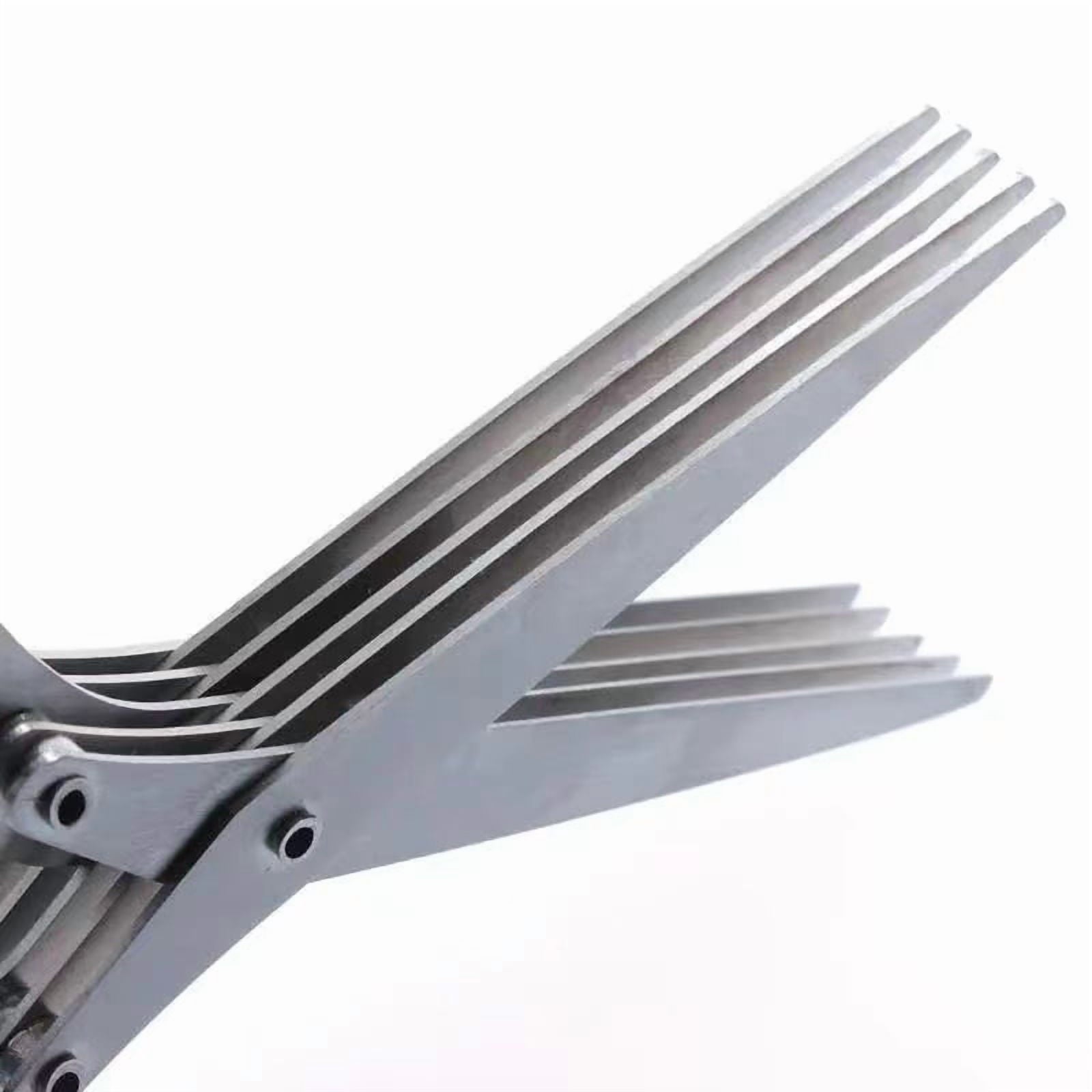 2Pcs Herb Scissors Set With 5 Blades Multipurpose Kitchen Chopping Shear