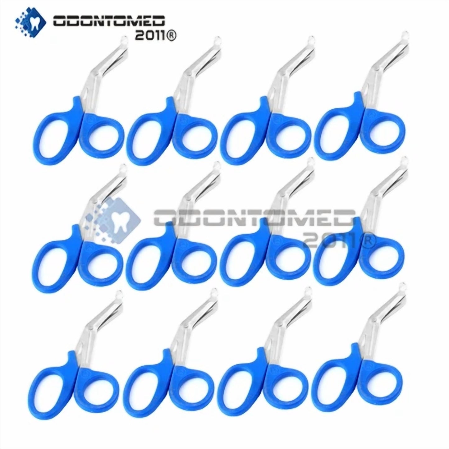 12 Emt Utility Scissors Shears 5.5" Blue Colored