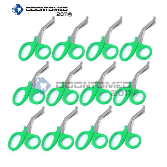 12 Emt Utility Scissors Shears 5.5" Green Colored