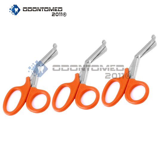 3 Emt Utility Scissors Shears 7.25" Orange Colored