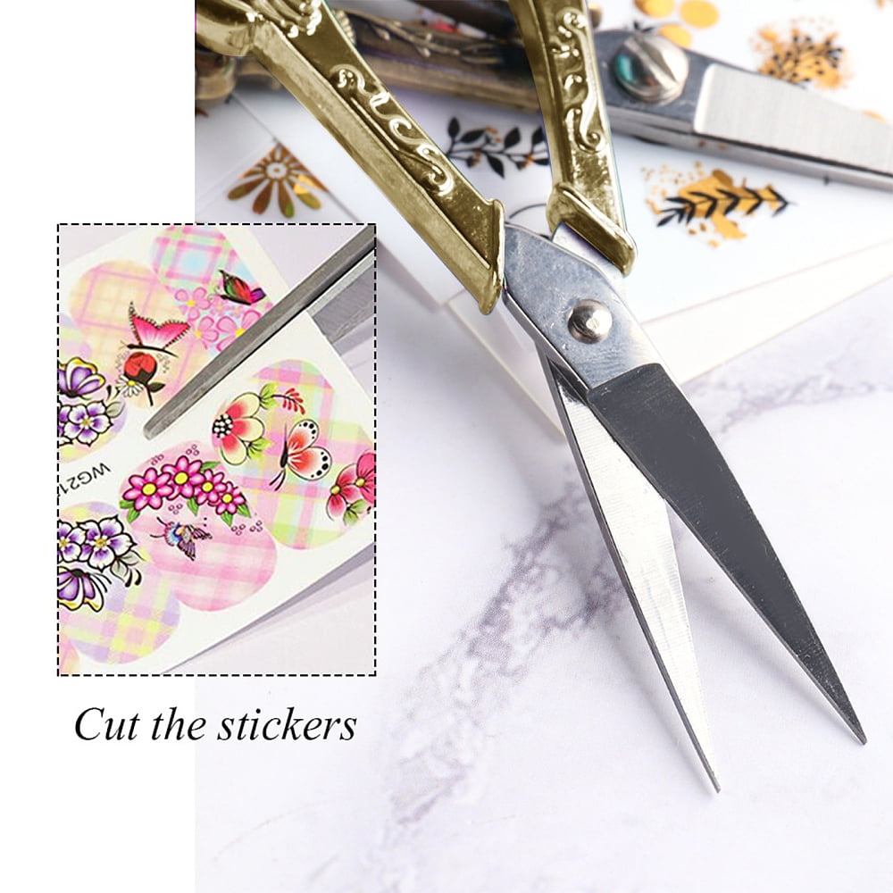 4.67Inch Embroidery Sewing Scissor Stainless Steel Retro-Style Peacock Needlework Sewing Scissor for Paper Fabric Cutting Craft Threading Cross-Stitch Household Daily Use Antique Bronze