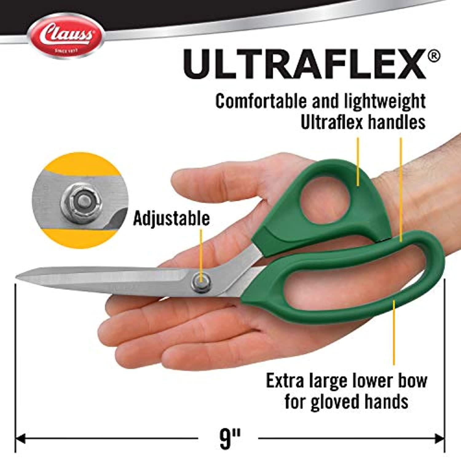 Clauss Multipurpose,Shears,Straight,9 In. L  18160