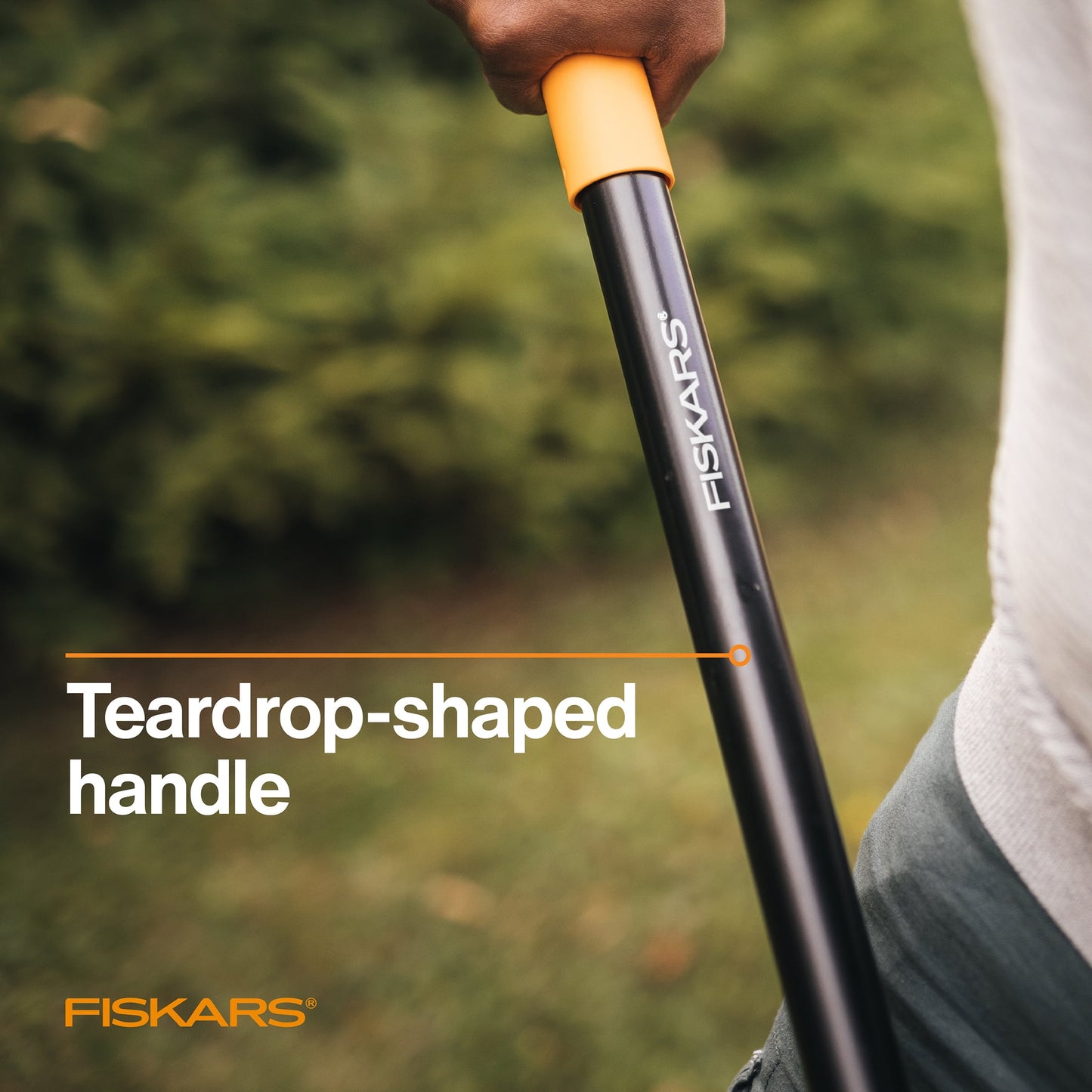 Fiskars 57" Steel Digging Shovel Steel Handle
