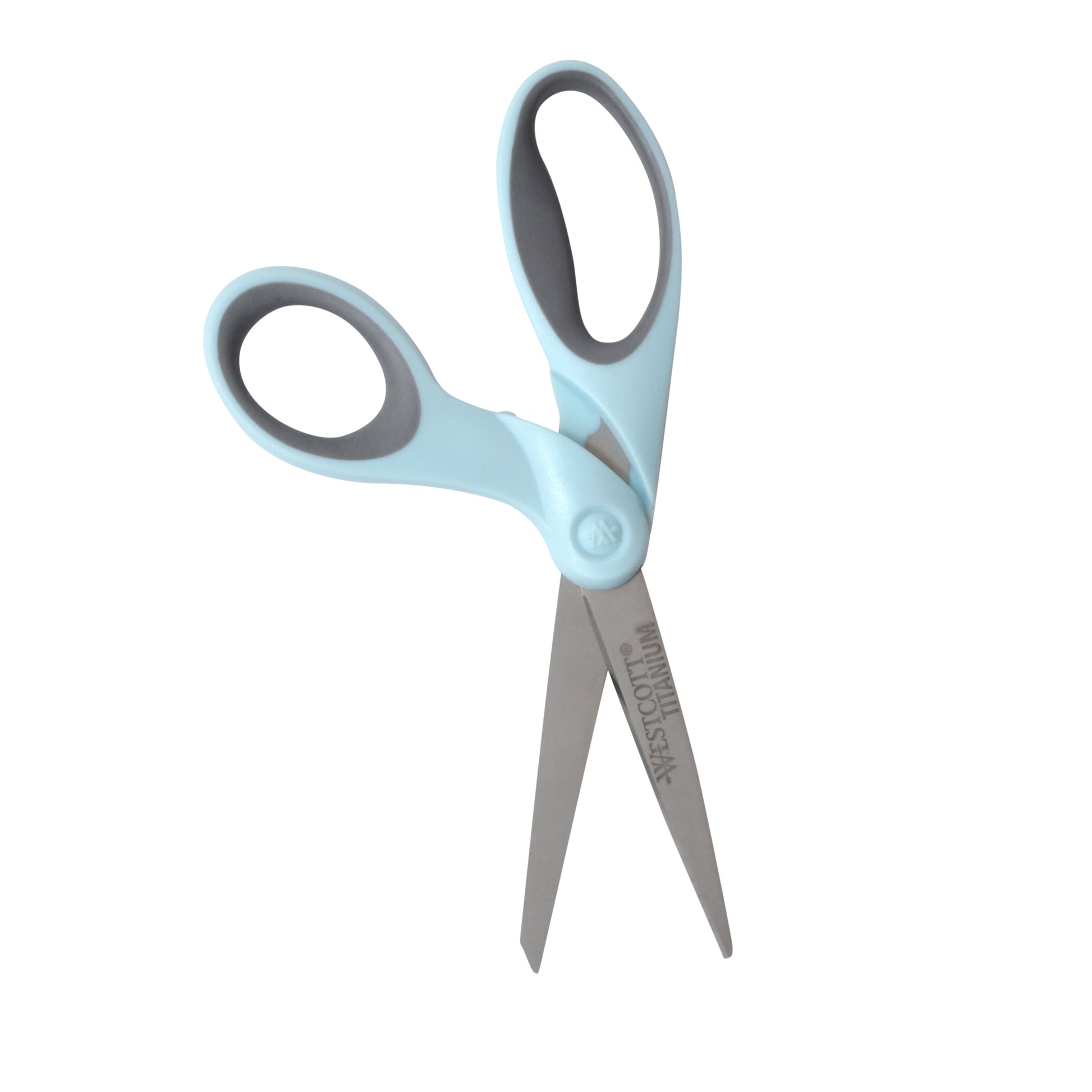 Westcott Sewing Scissor Set, Titanium, 8”, 5”, for Craft, Multicolor, Blue/Floral, 2-Pack
