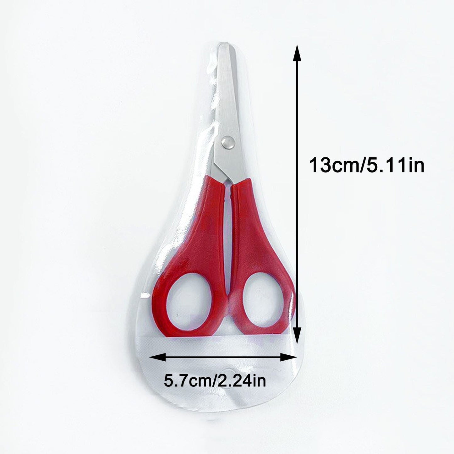 yulier Scissors 5" Student Ruler Scissors, Craft Scissors Small Scissors Blunt Tip Scissor for Office Home