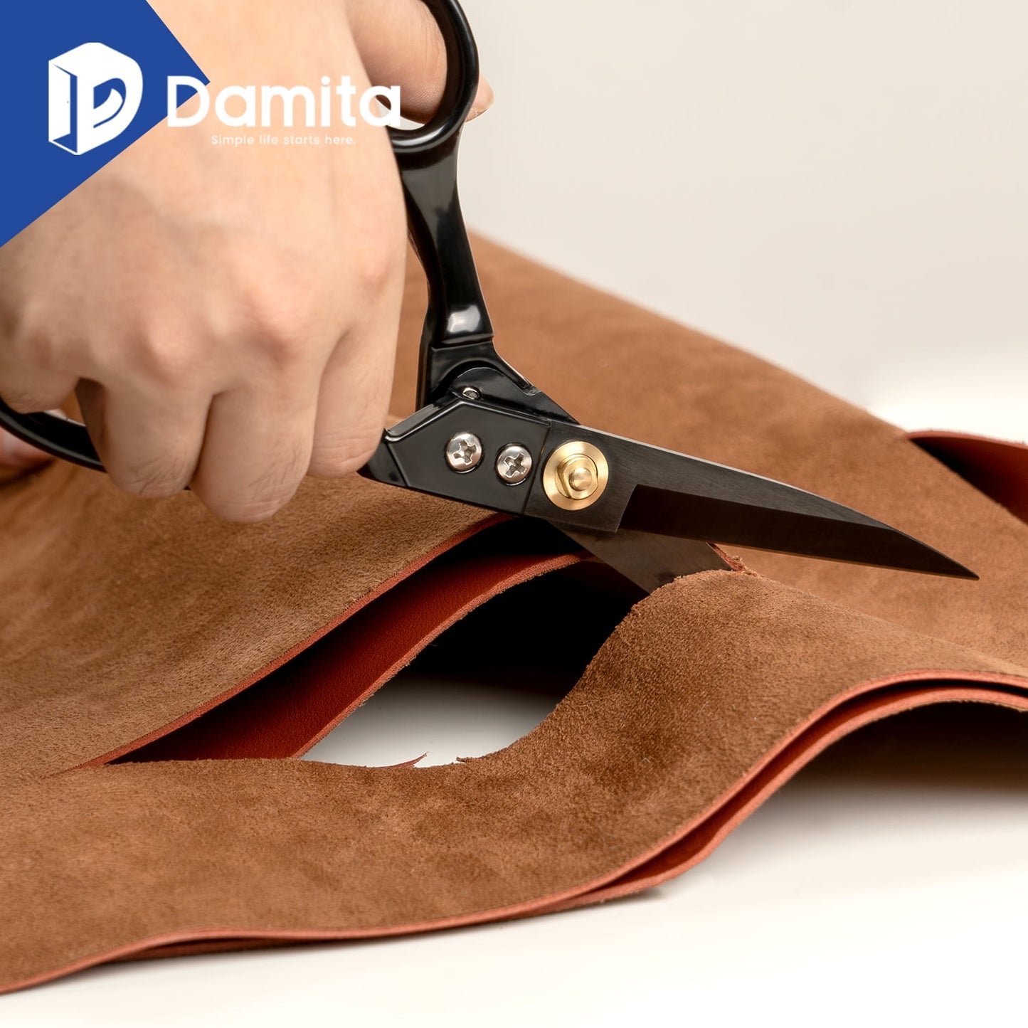 Damita Fabric scissors,9" Heavy Duty Sewing Scissors,Sharp Fabric Cutting Shears,Multi-purpose for Sewing,Embroidery,and Crafting