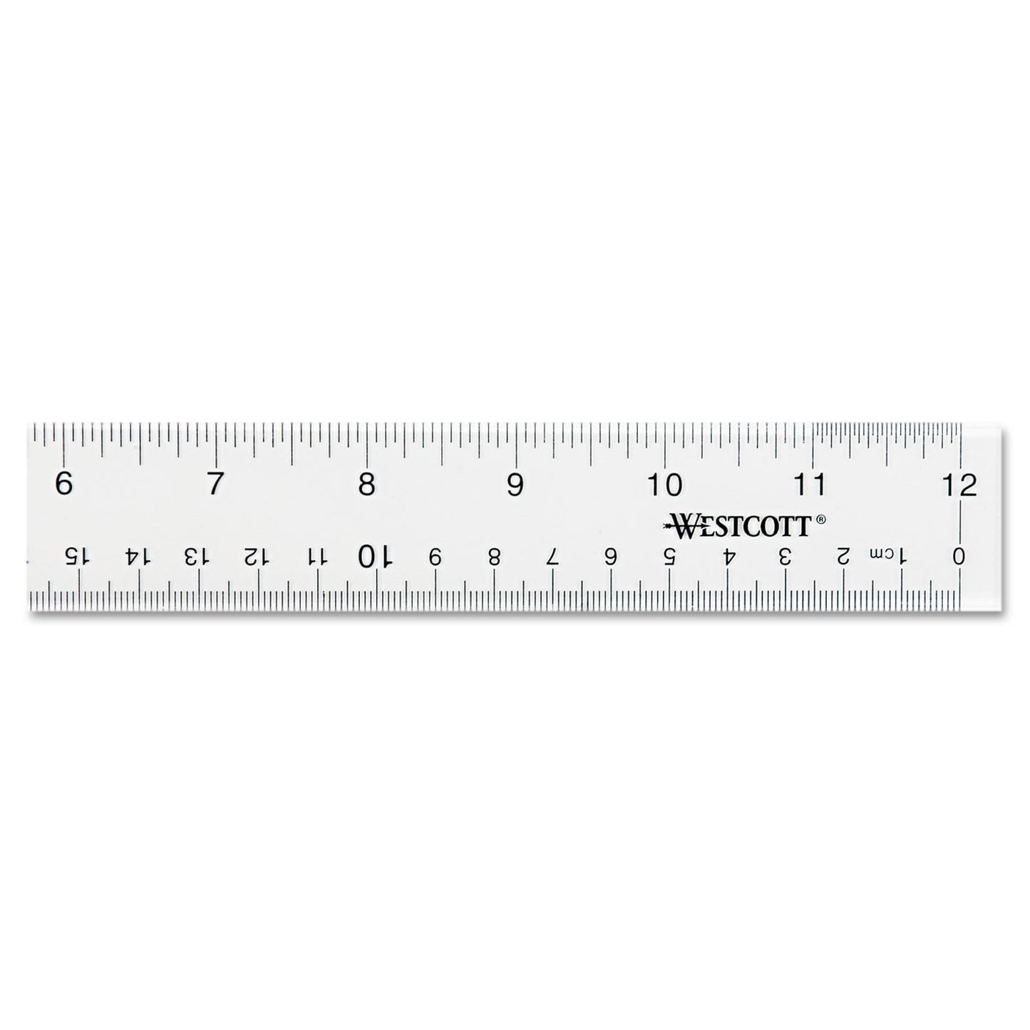Westcott 10572 Stainless Steel Straight Trimmers- 8 in. Length- 3 in. Cut- Black