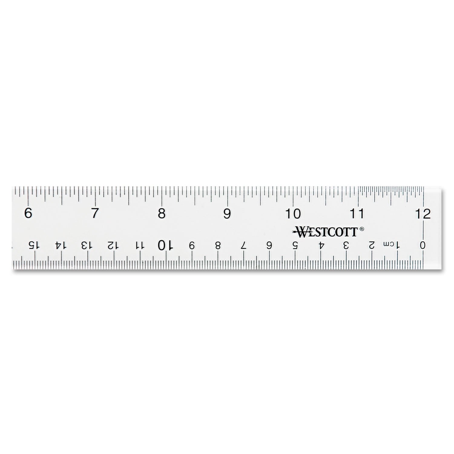 Westcott 10572 Stainless Steel Straight Trimmers- 8 in. Length- 3 in. Cut- Black