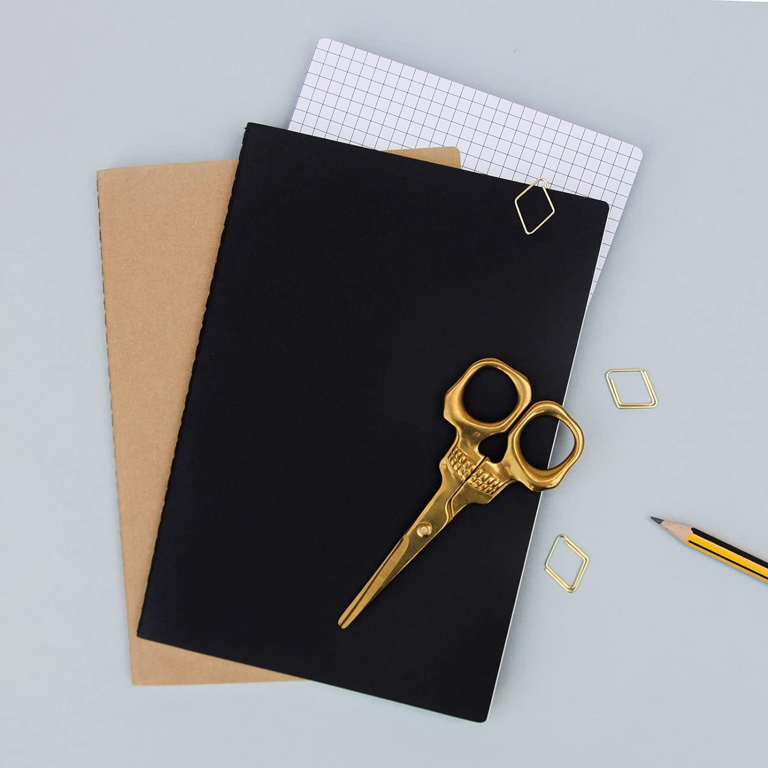 Suck UK Skull Scissor | Gothic Home Decor | Halloween Gothic Desk Accessory