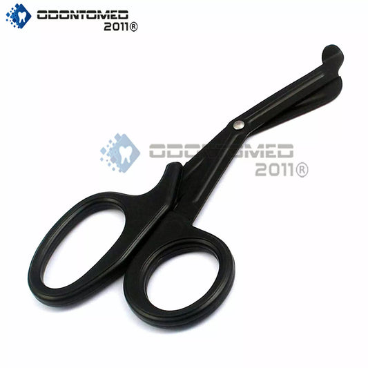 Black Tactical Fluoride Coated Trauma Shears Utility Bandage Scissors Shears 5.5