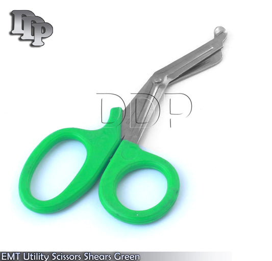 Emt Utility Scissors Shears 7.5" Green Colored