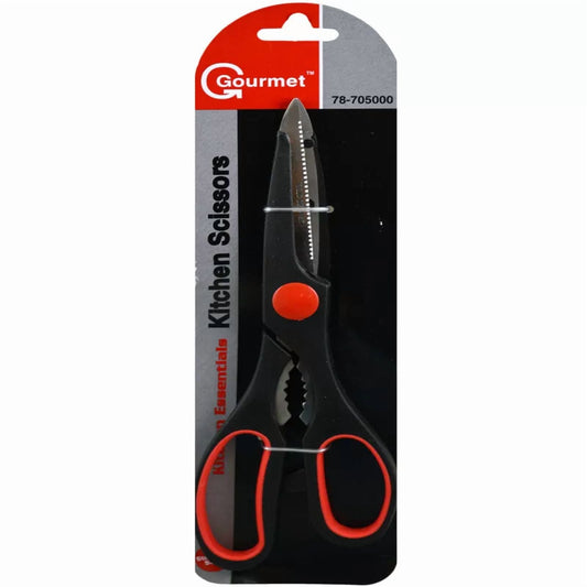 Multi Purpose Scissors Kitchen Shears Stainless Steel Soft Grip Handles White