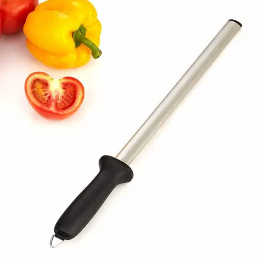 Pro 10" Diamond Knife Sharpener Rod Sharpening Tool For Kitchen Knives Scissors