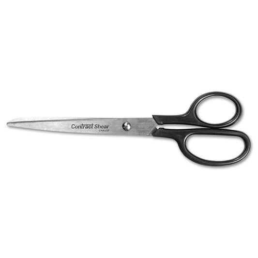 Westcott 10572 Stainless Steel Straight Trimmers- 8 in. Length- 3 in. Cut- Black
