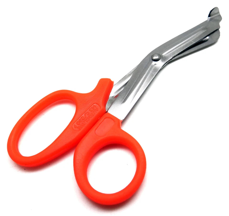 Utility Scissors 5.5" Multi-Purpose Diy Emt Ems Bandage Shears Set Of 6 Pcs