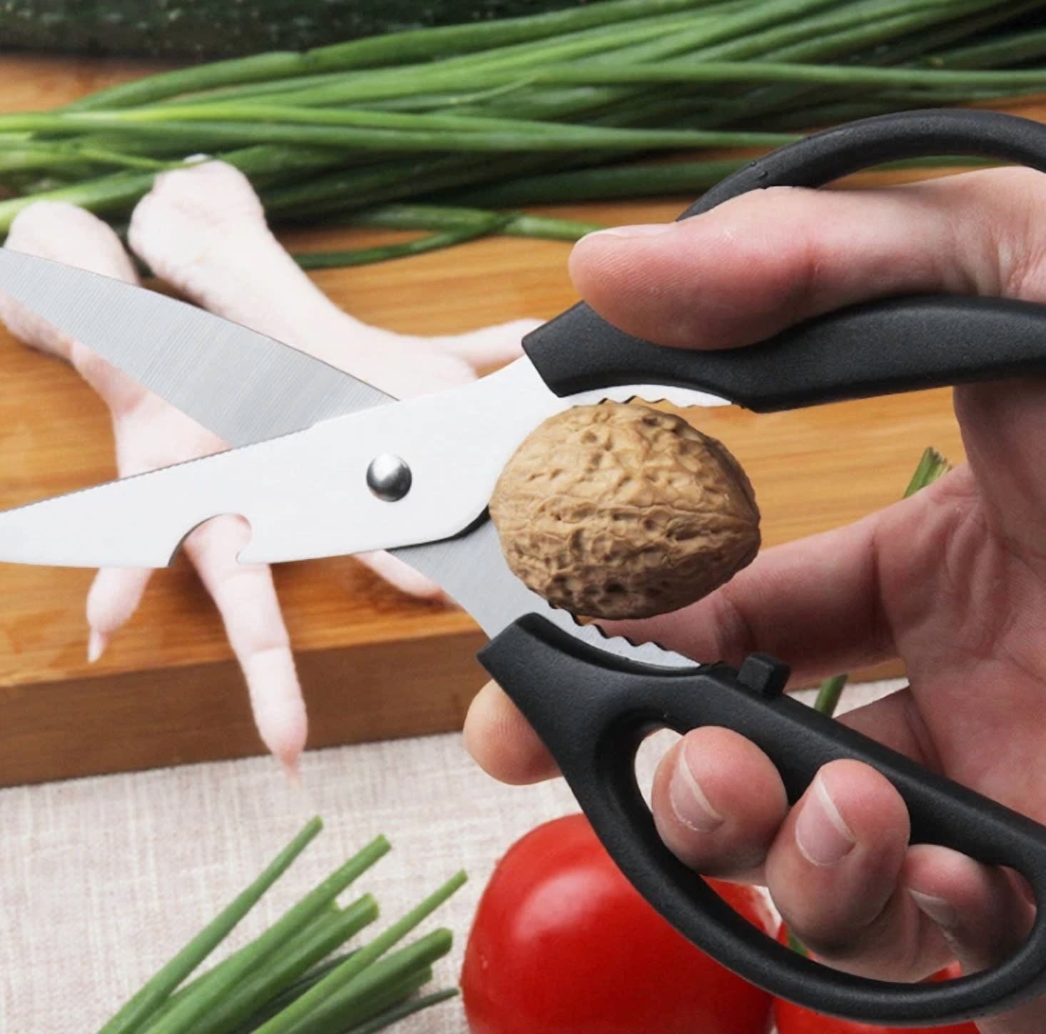 Kitchen Shears, Dishwasher Safe,Utility Food Scissors For Chicken, Poultry, Fish