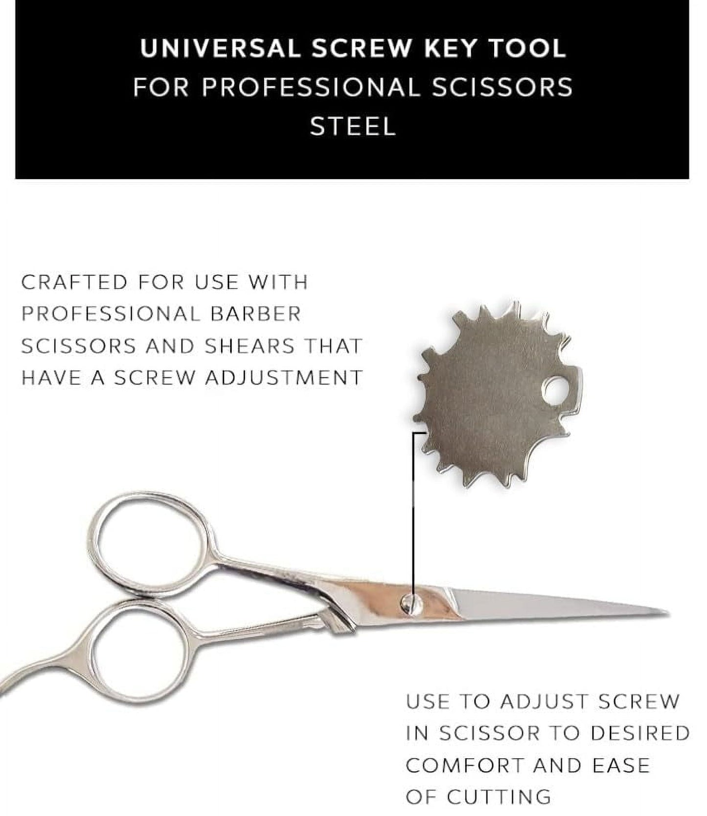 Universal screw key for Scissors