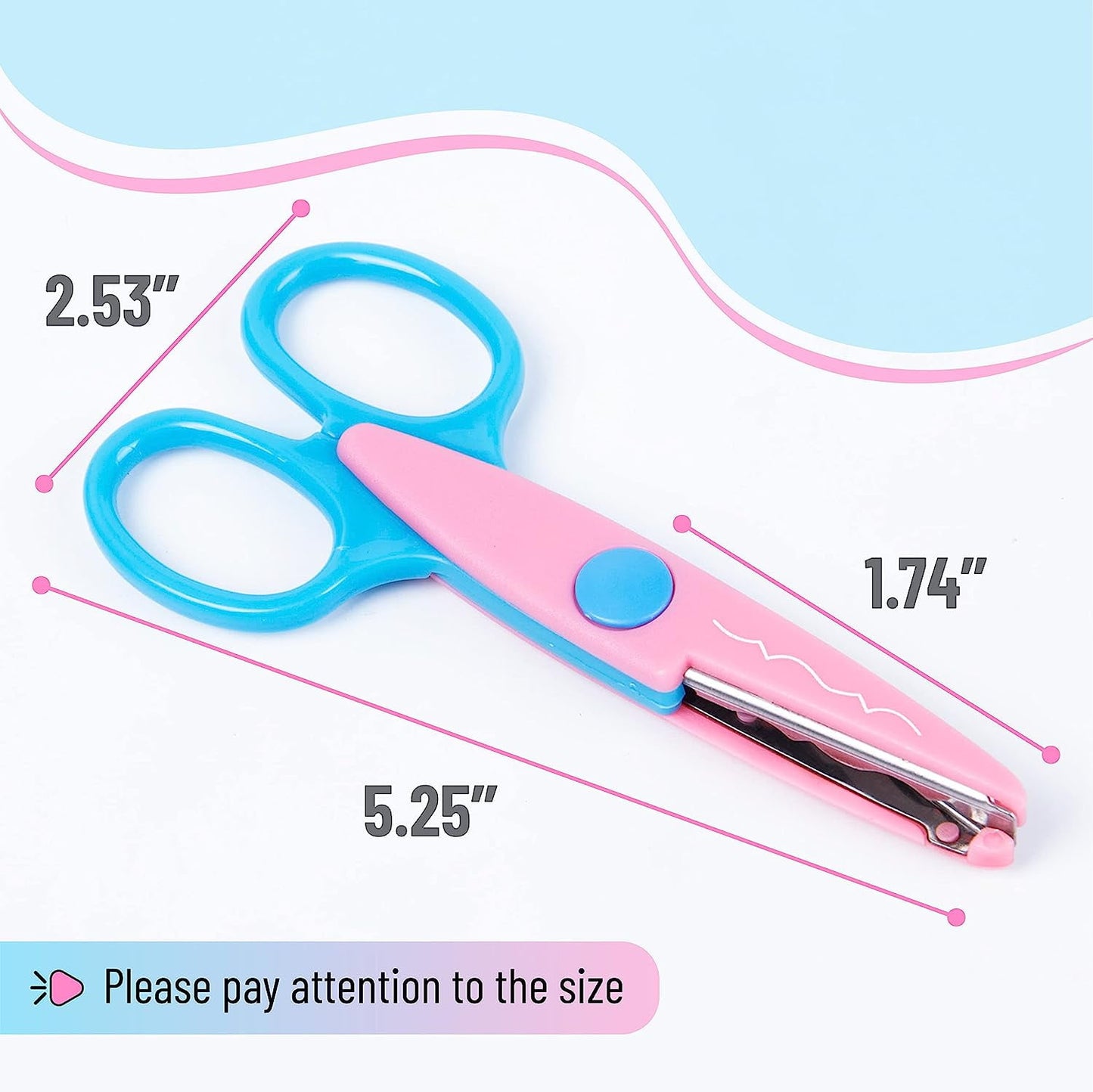 Mr. Pen- Craft Scissors Decorative Edge, 6 Pack, Zig Zag Scissors