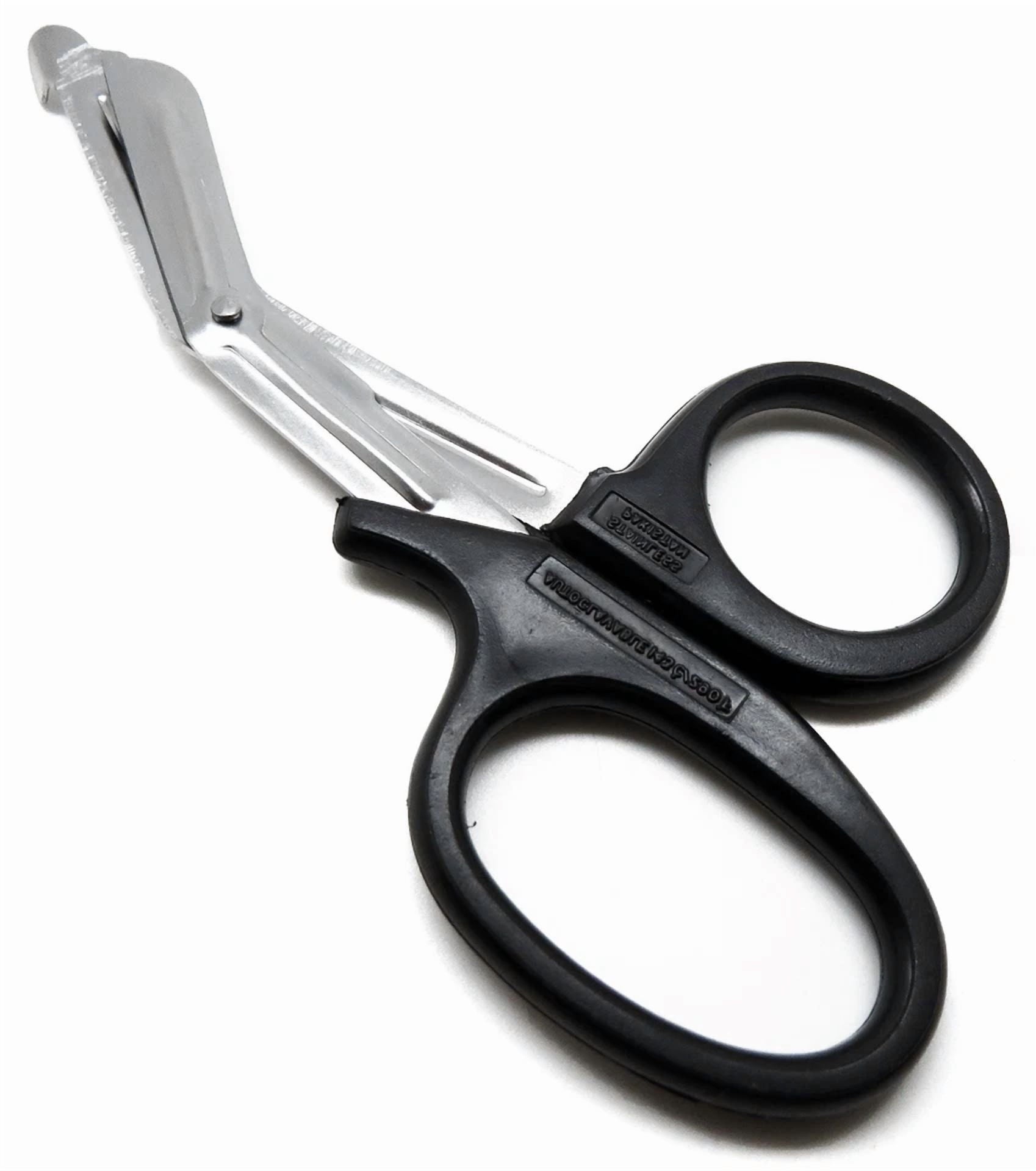 3 Pcs Black Utility Scissors 7.25" Multi-Purpose Diy Ems Emt Shears Instruments