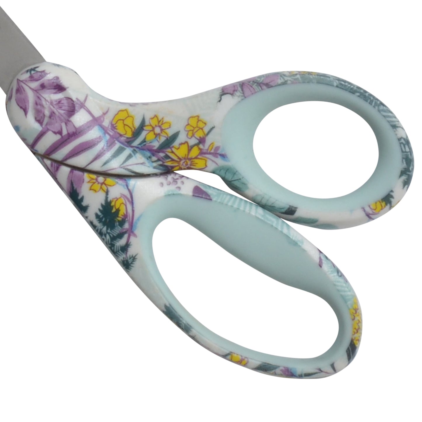 Westcott Sewing Scissors, 8", Fashion, Titanium, Bent, Floral, Multicolor,1-Count