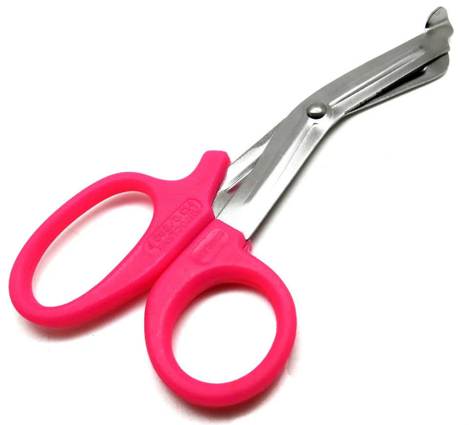 Utility Scissors 5.5" Multi-Purpose Diy Emt Ems Bandage Shears Set Of 6 Pcs