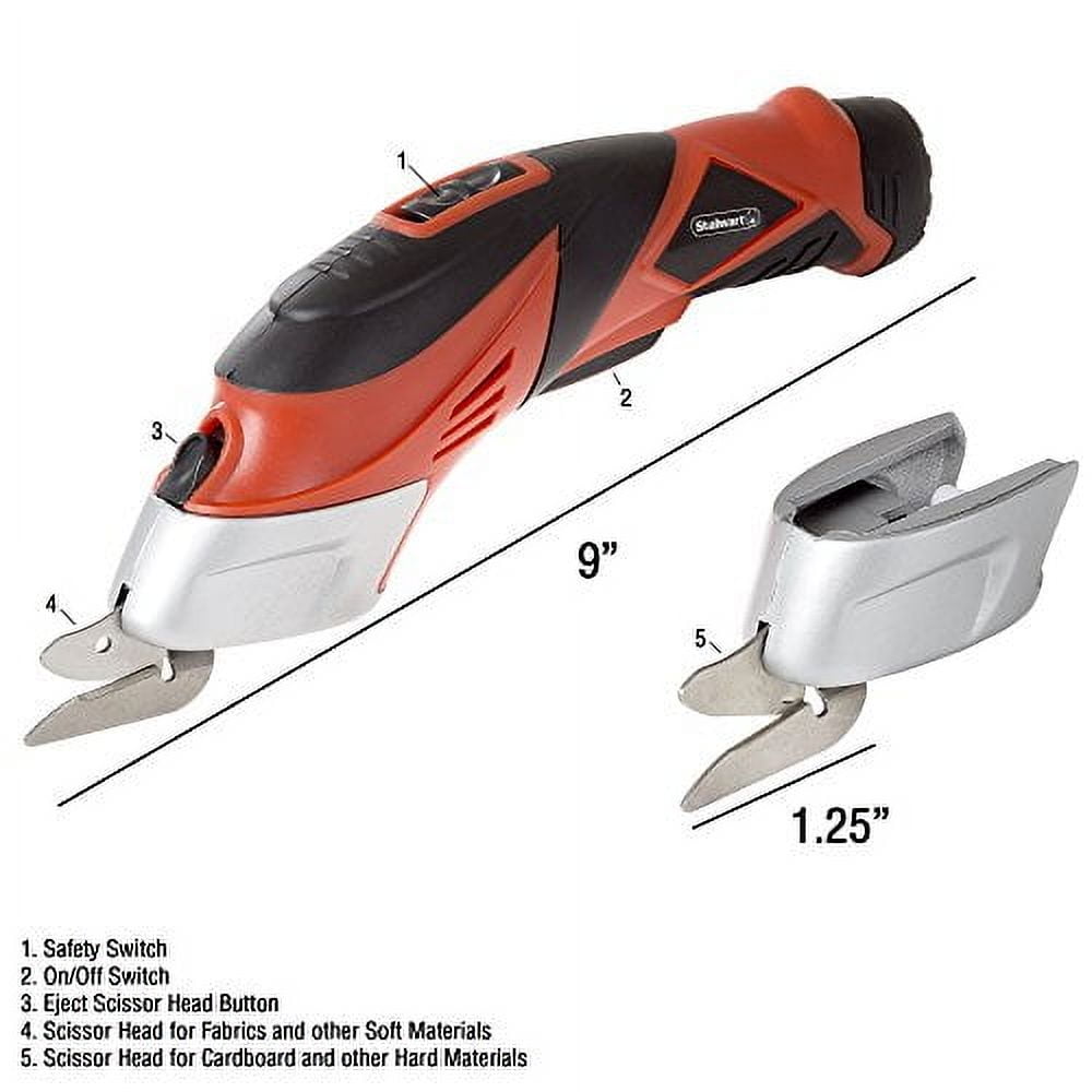 3.6V Cordless Power Scissors with NiCad Lithium Ion Rechargeable Battery By Stalwart
